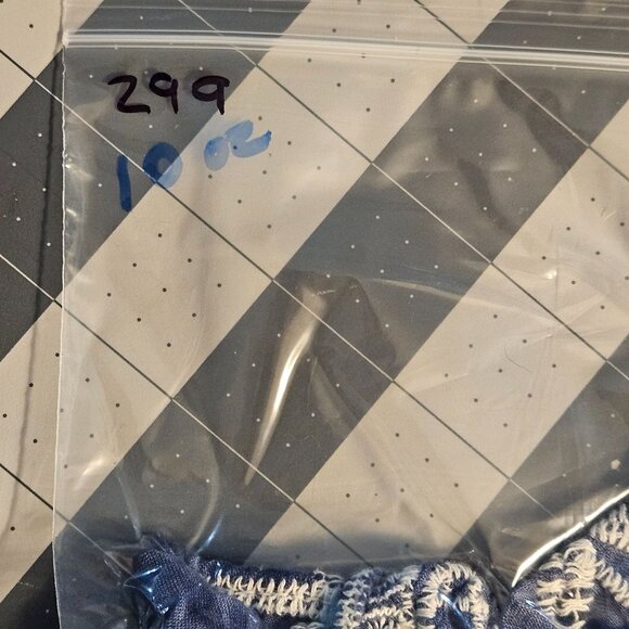 Blue & White Embroidered Tie-Front Kimono Cardigan  One Size  100% Viscose - Picture 13 of 13